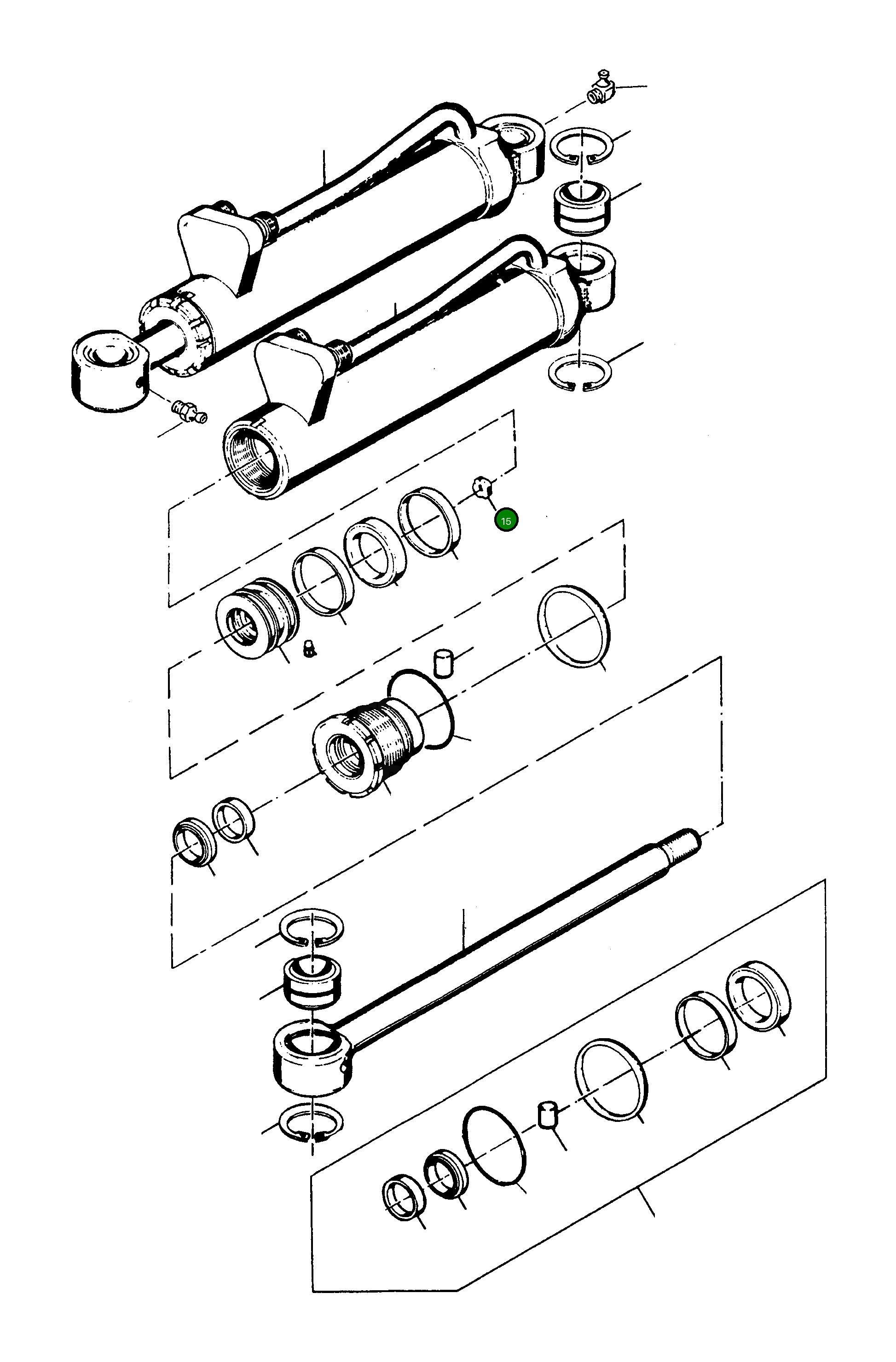 Кольцо 3186586M1 Komatsu