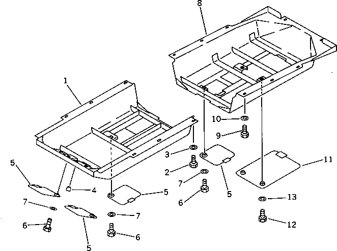 Крышка 120-54-35172  Komatsu
