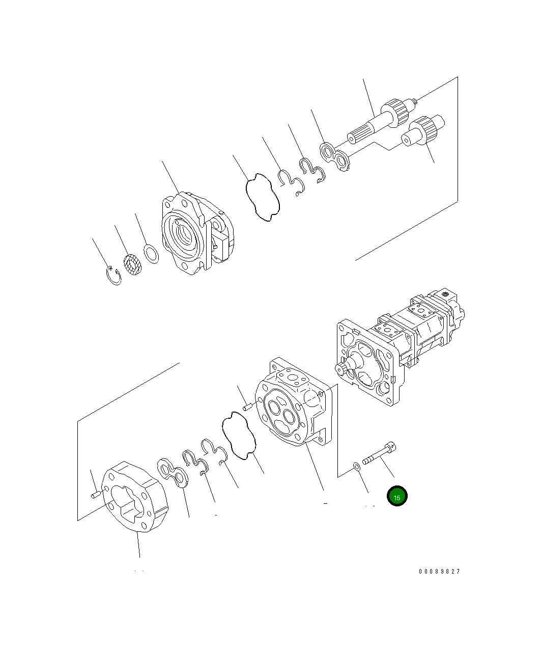 Болт 01253-61605 Komatsu