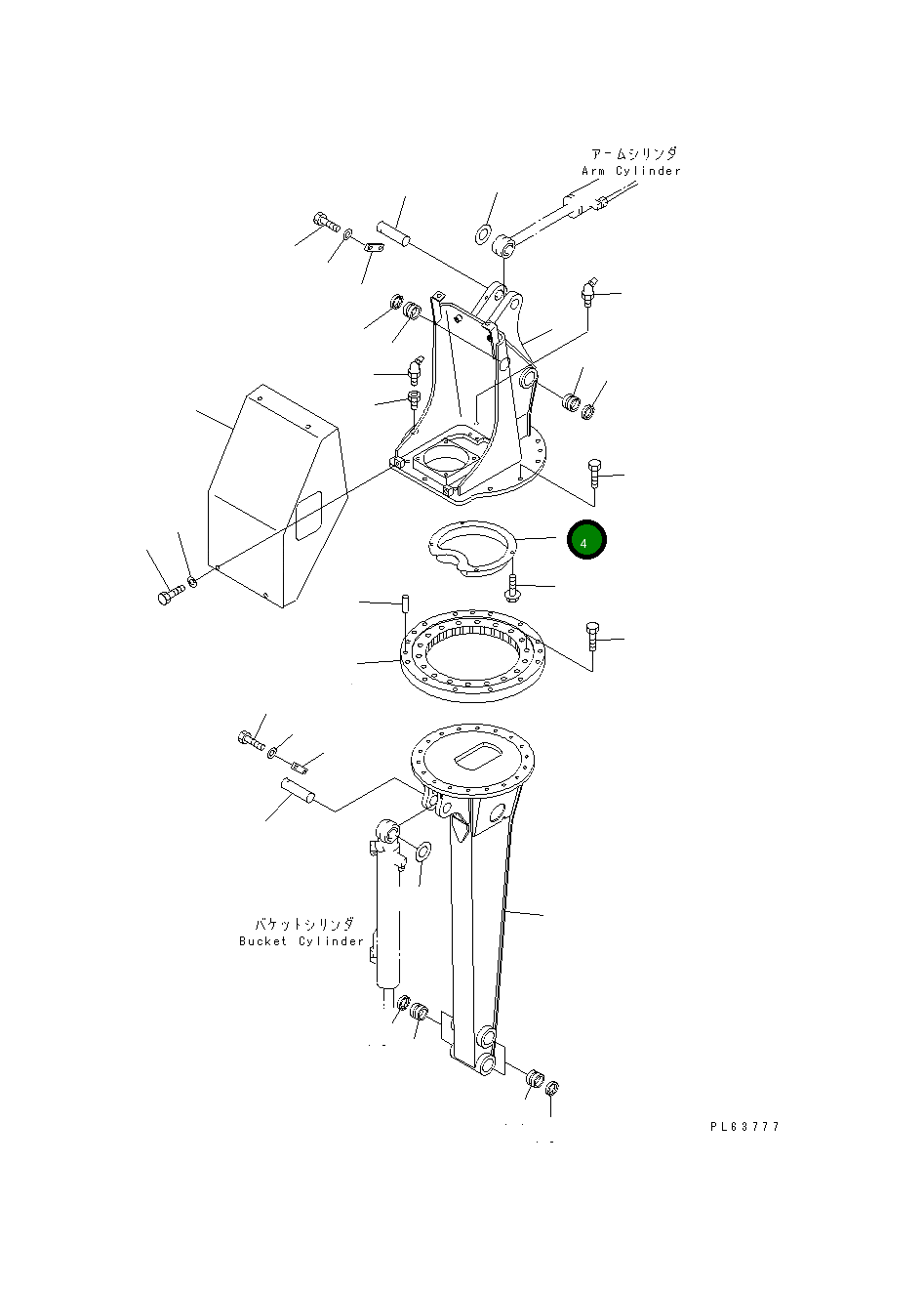 Крышка 20W-70-28220  Komatsu