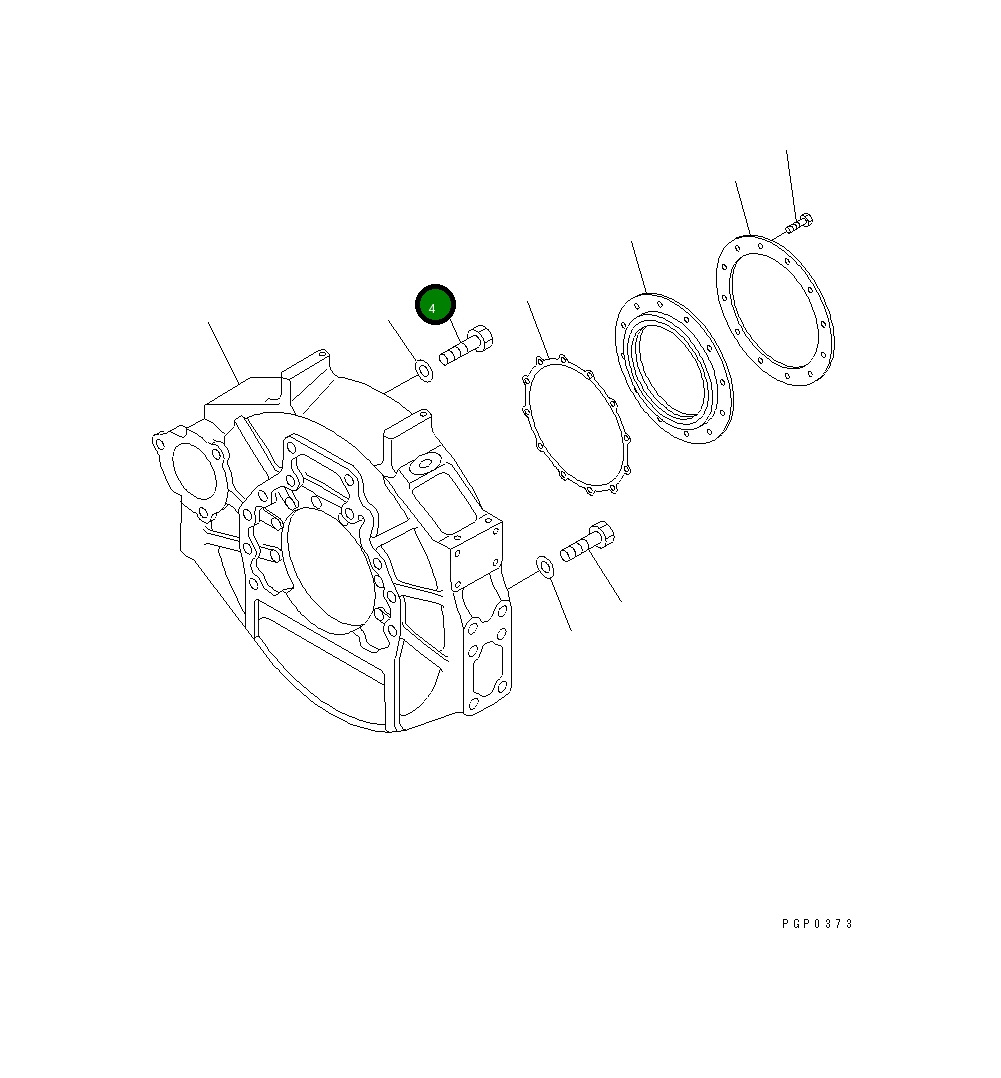 Болт CU3018006  Komatsu