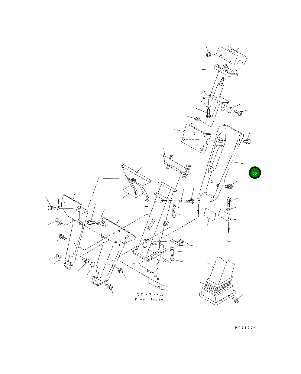 Крышка 417-54-22460  Komatsu