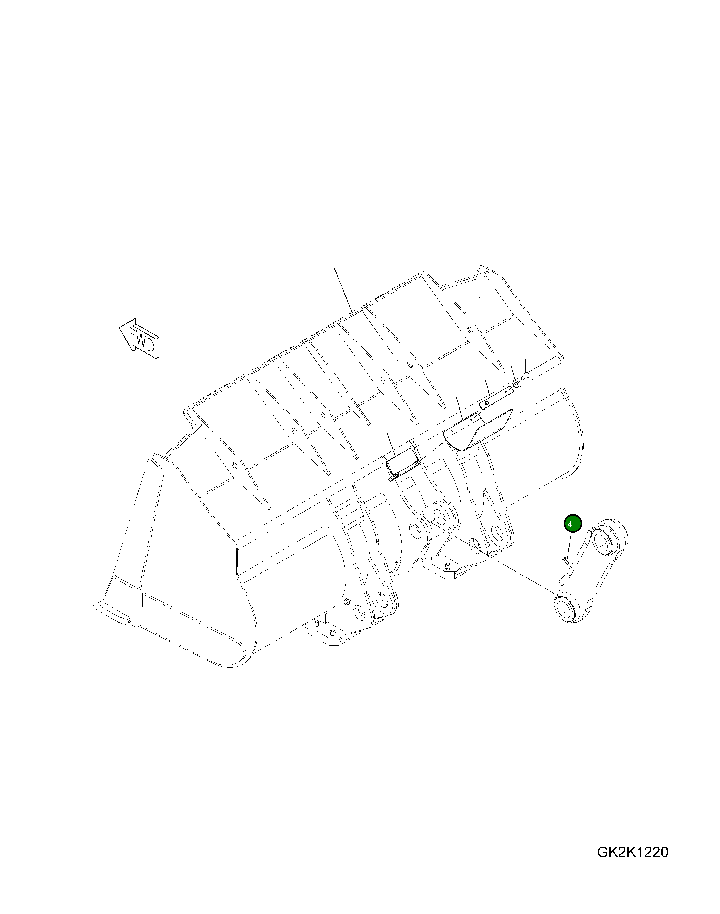Болт 425-09-H1090 Komatsu