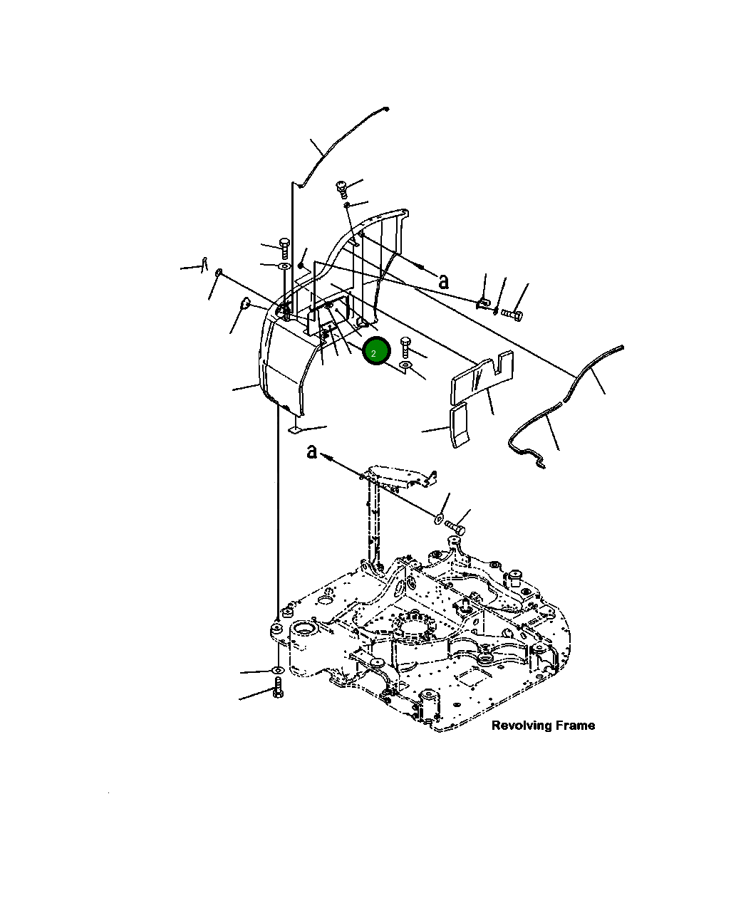 Крышка 22P-54-12920 Komatsu