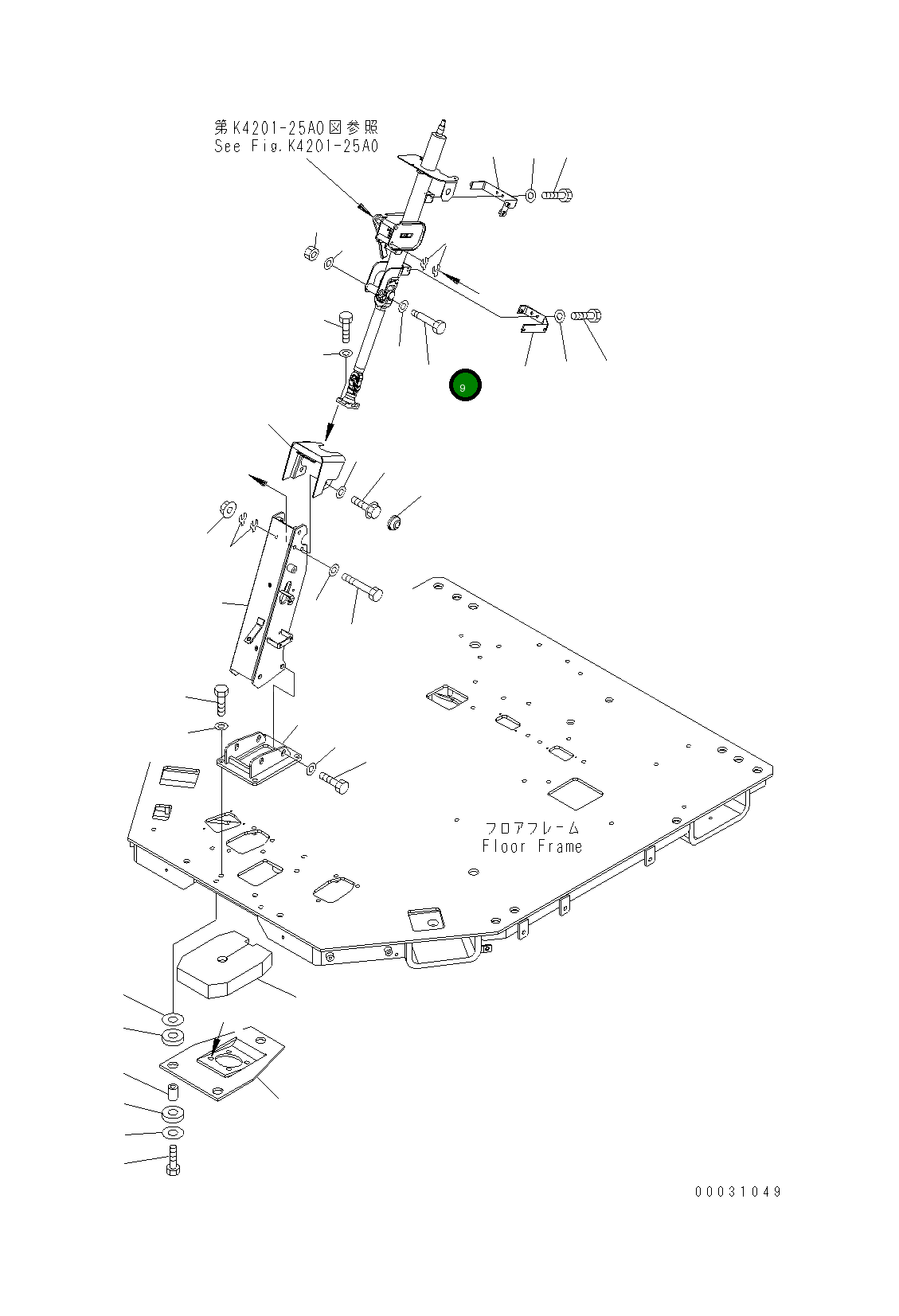 Болт 421-40-32320 Komatsu