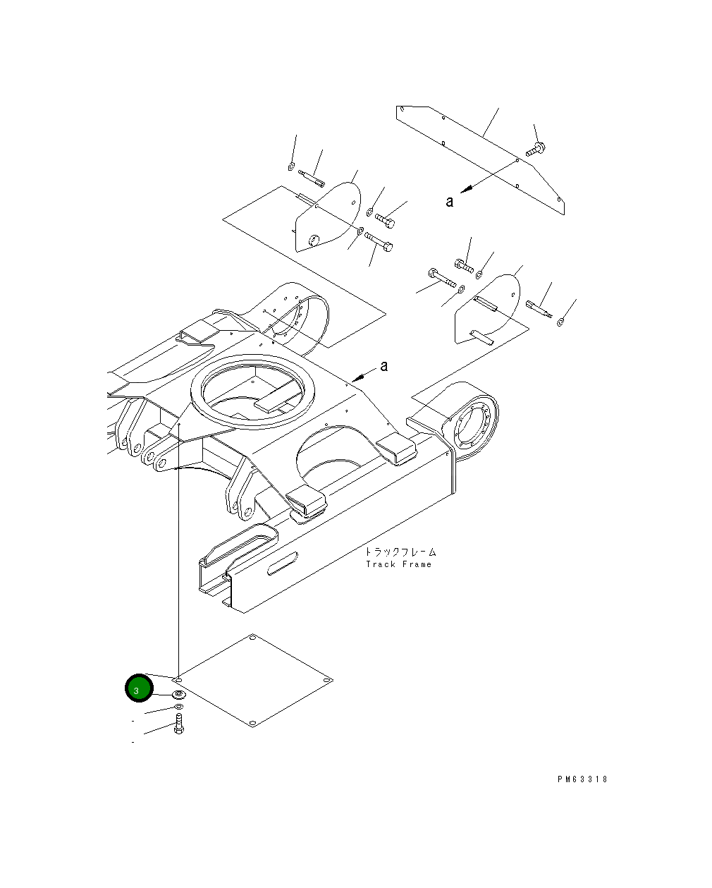 Крышка 20P-30-81150 Komatsu