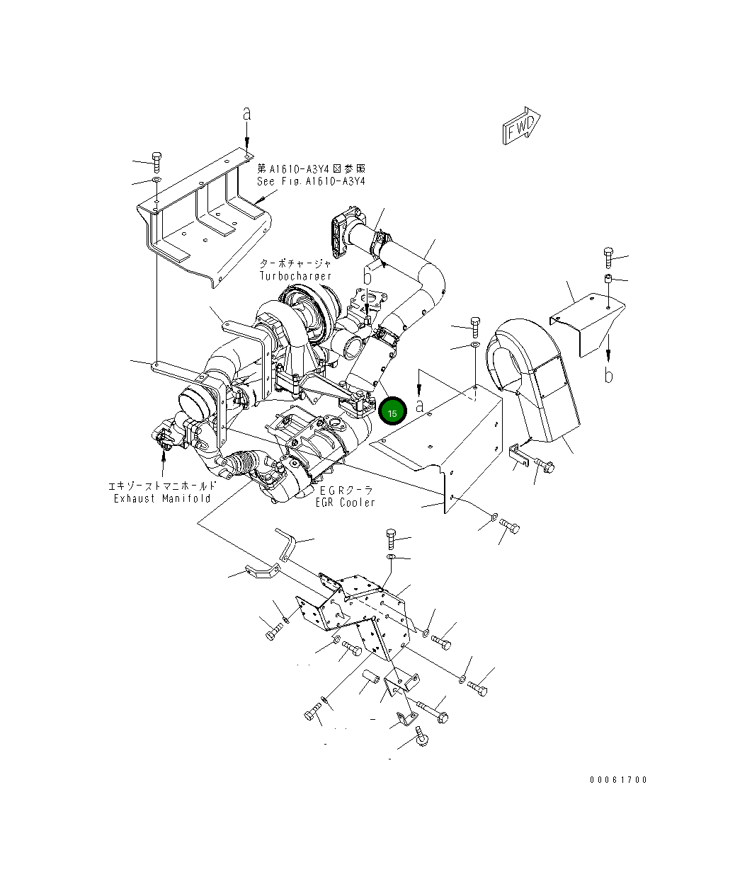Крышка 6251-11-6611  Komatsu
