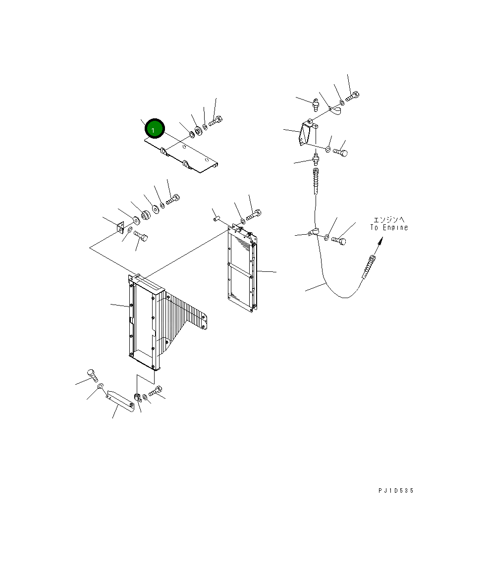 Крышка 198-03-64580 Komatsu