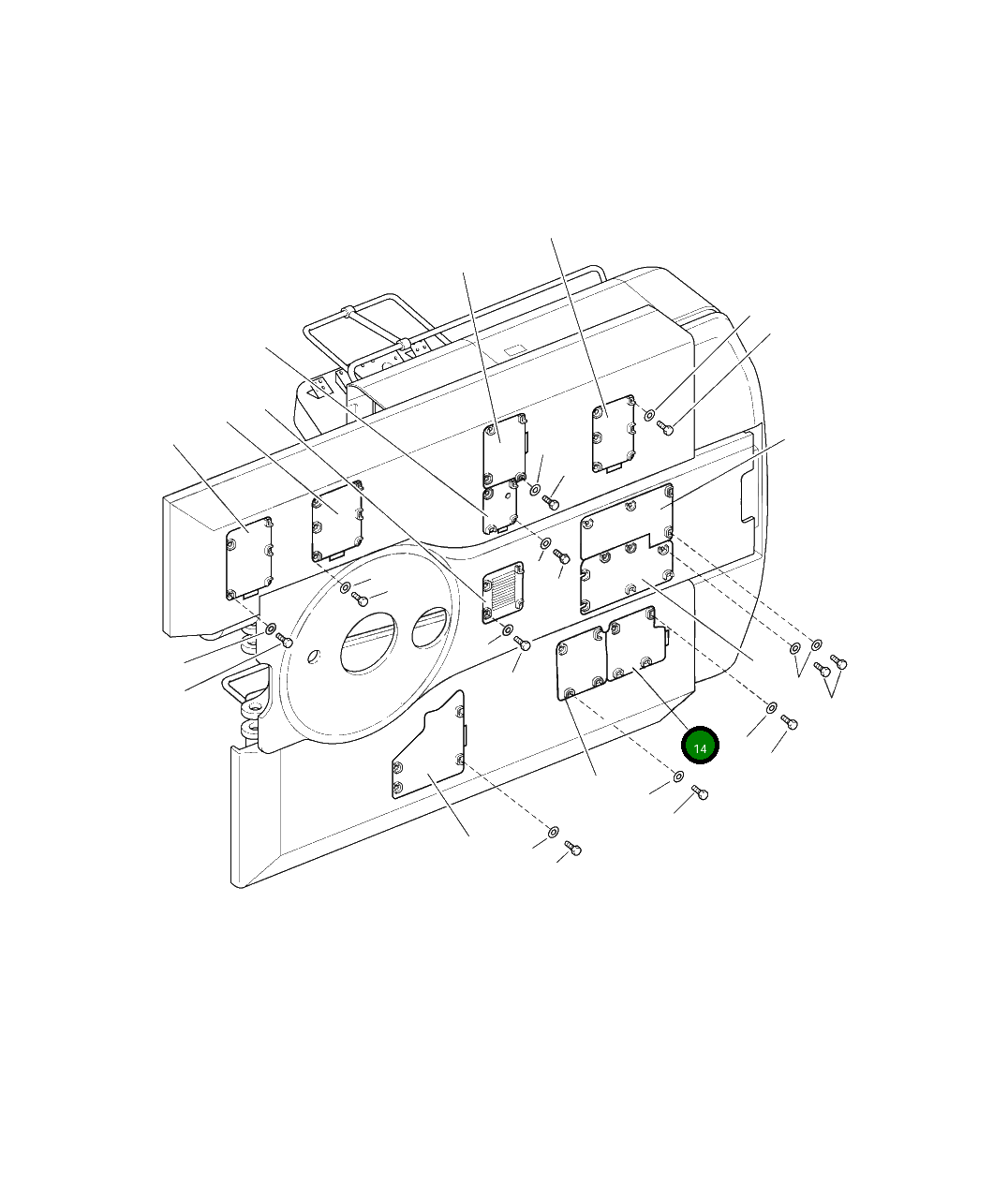 Крышка 207-54-A6881  Komatsu