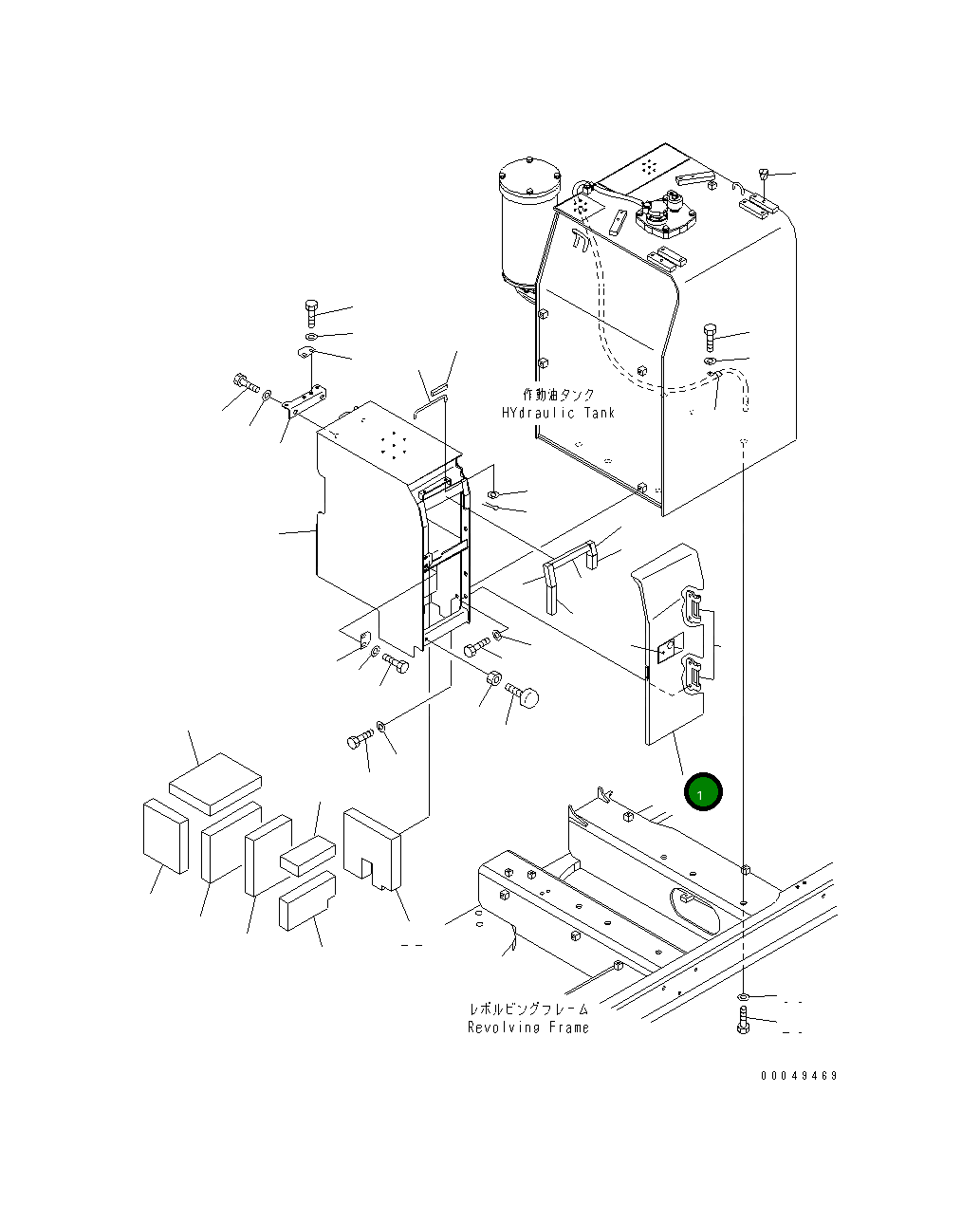 Крышка 21M-54-21690 Komatsu