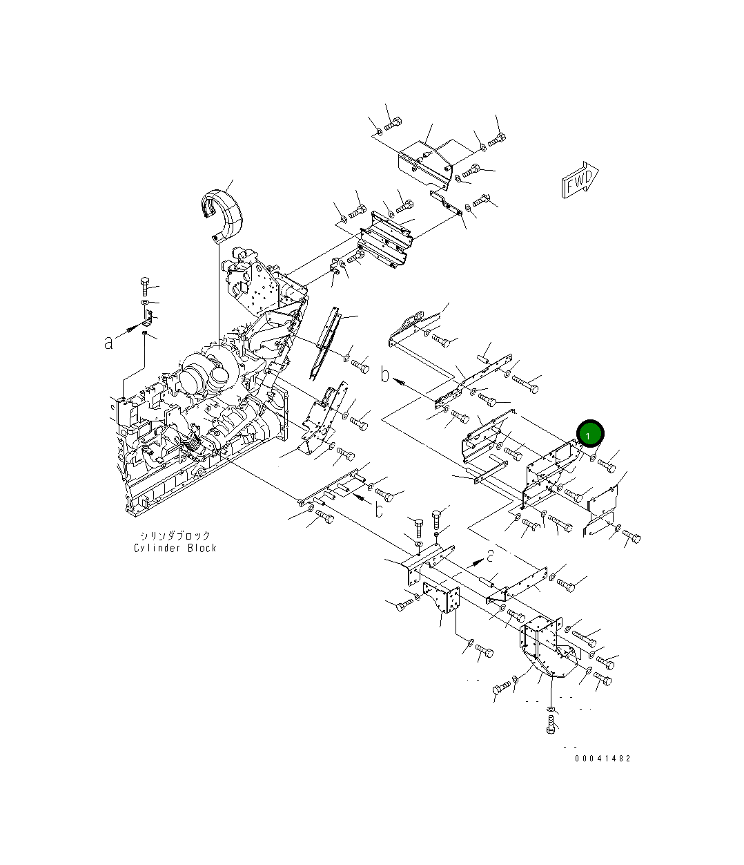 Крышка 6261-11-8211  Komatsu