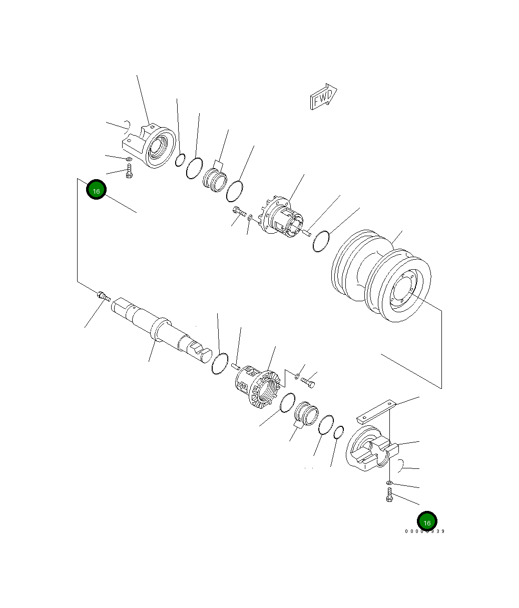Болт 01010-72290 Komatsu