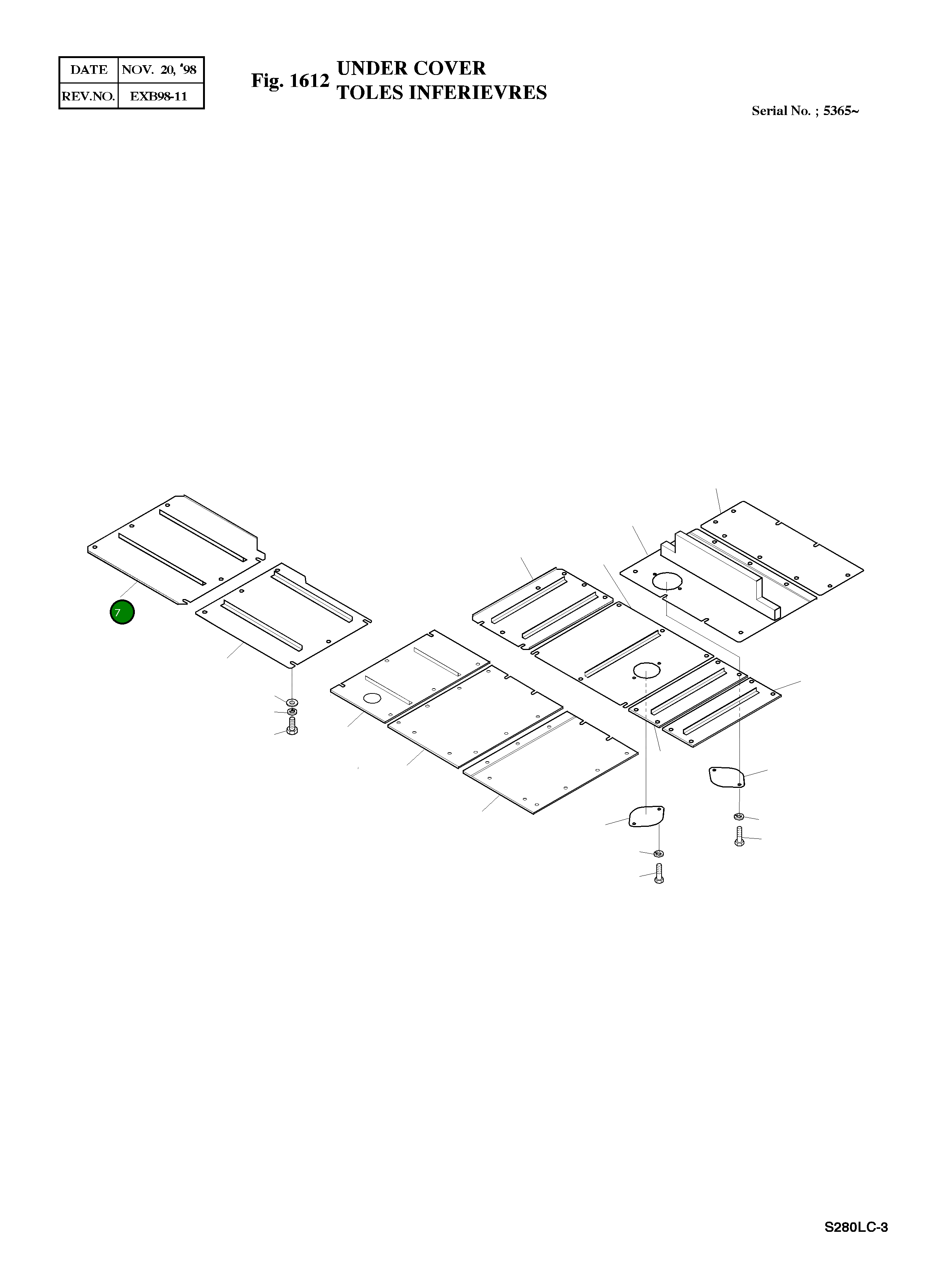 Крышка 2621-2415E  Komatsu