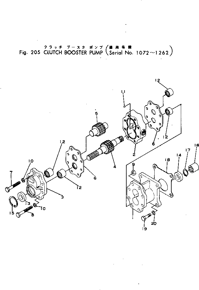 Болт 07431-11190  Komatsu