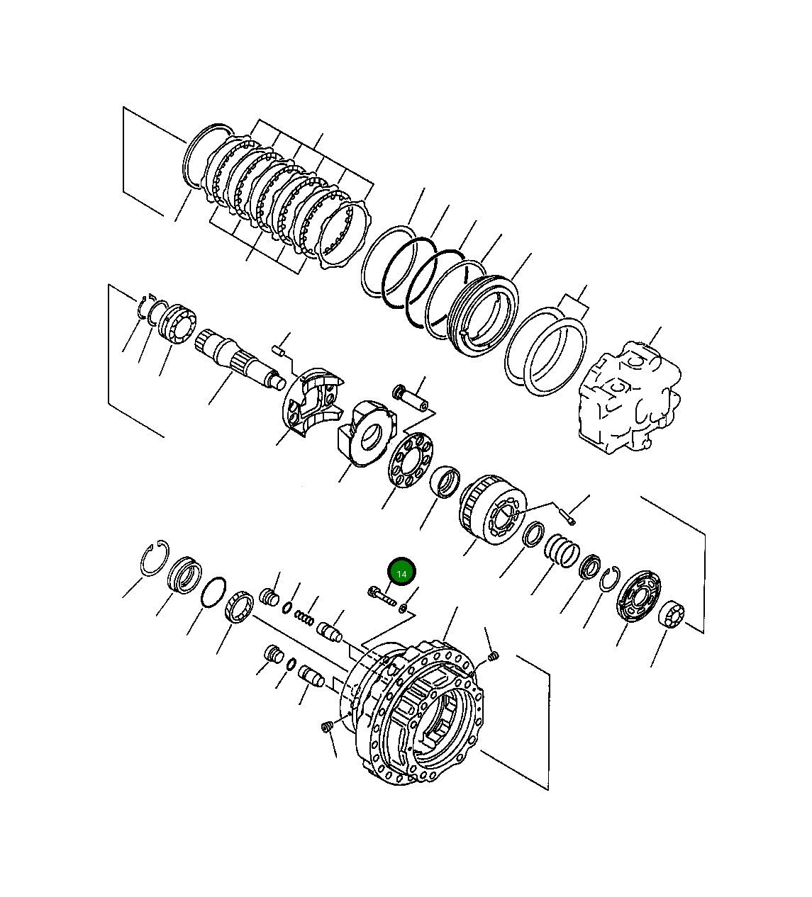 Болт 708-8K-13520 Komatsu