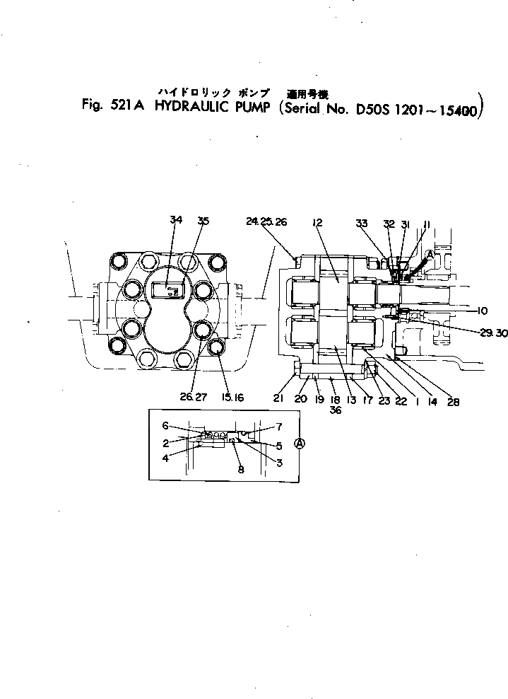 Болт D50S-T309 Komatsu
