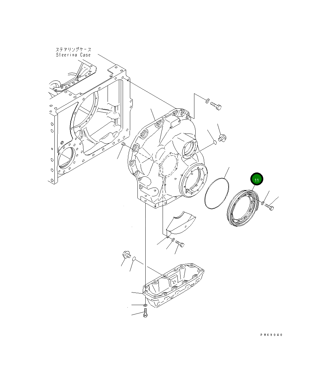 Крышка 134-27-61170 Komatsu