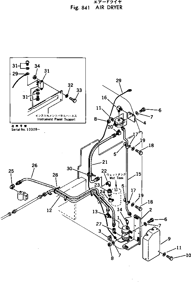 Болт 382-027328-1  Komatsu