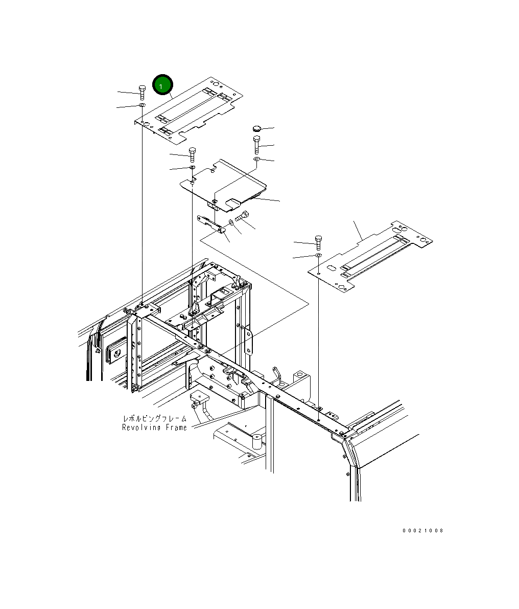 Крышка 203-54-73151  Komatsu