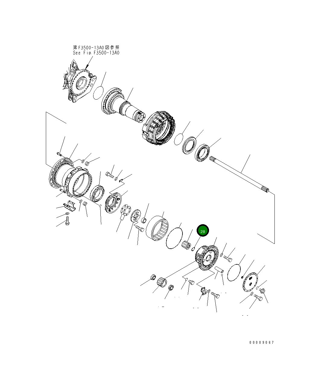 Кольцо 569-22-62810 Komatsu