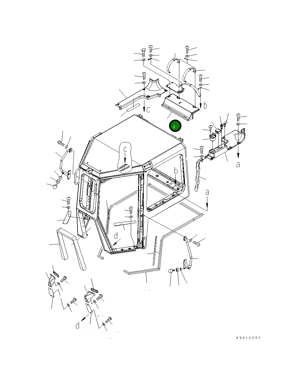 Крышка 17A-Z11-1750 Komatsu