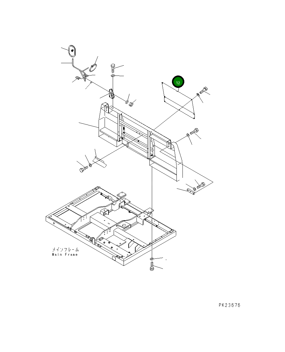 Крышка 8221-54-1122 Komatsu
