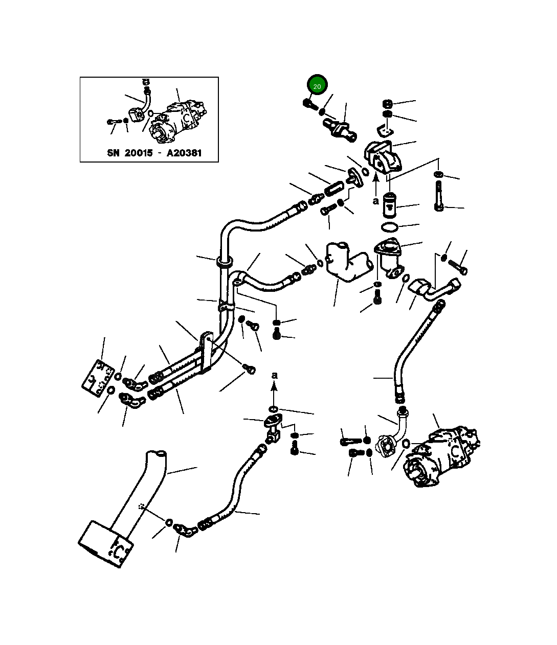 Болт 01252-21030 Komatsu