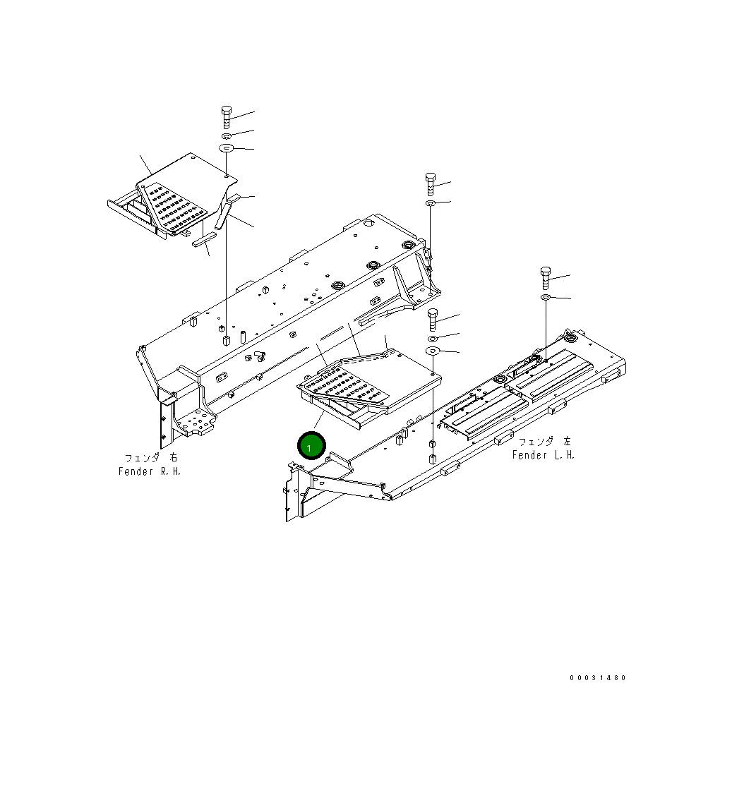 Крышка 154-54-76610 Komatsu