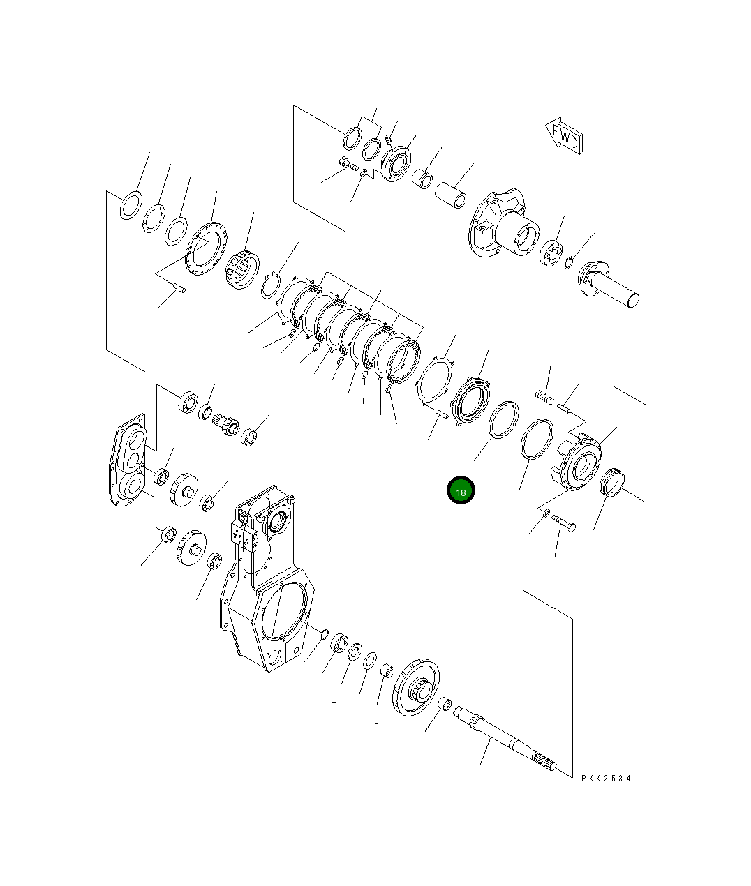 Кольцо 114-Z56-2370 Komatsu