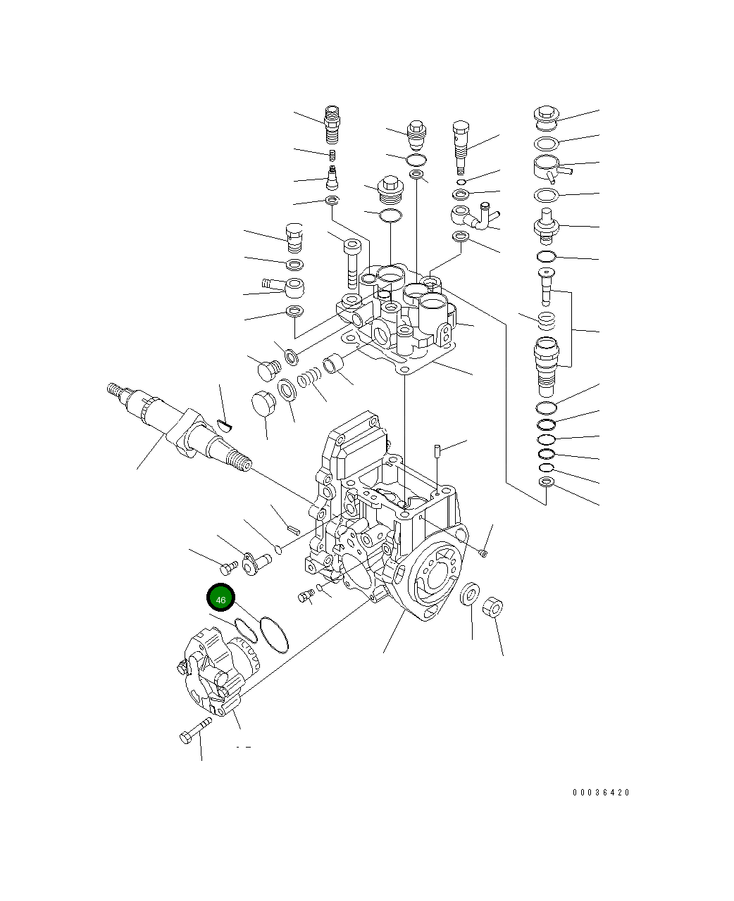Кольцо уплотнительное (O-Ring) YM158552-52400 Komatsu