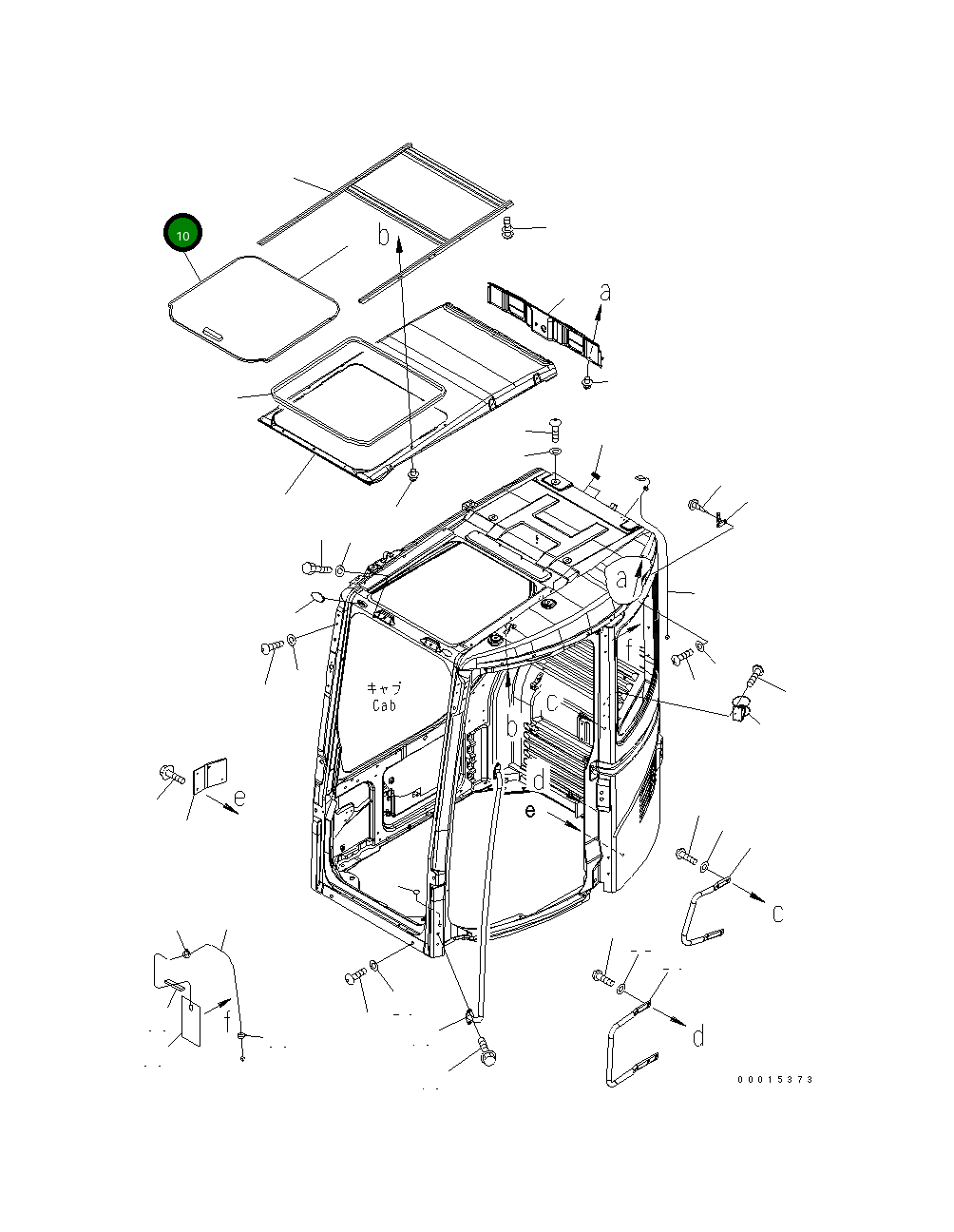 Крышка 22B-54-18151 Komatsu
