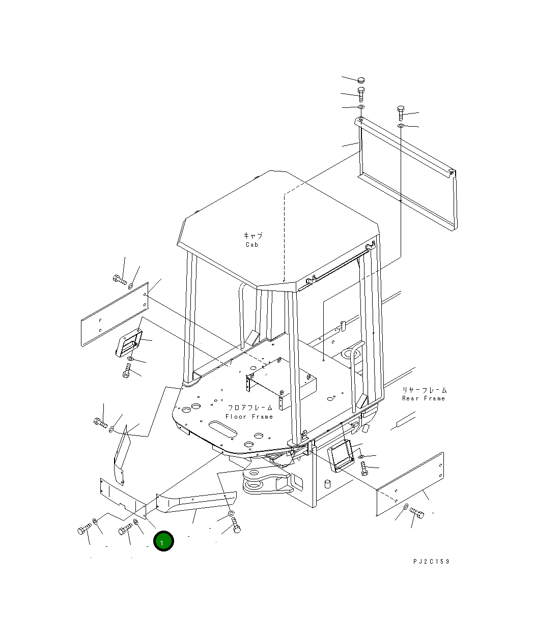 Крышка 273-54-67180 Komatsu