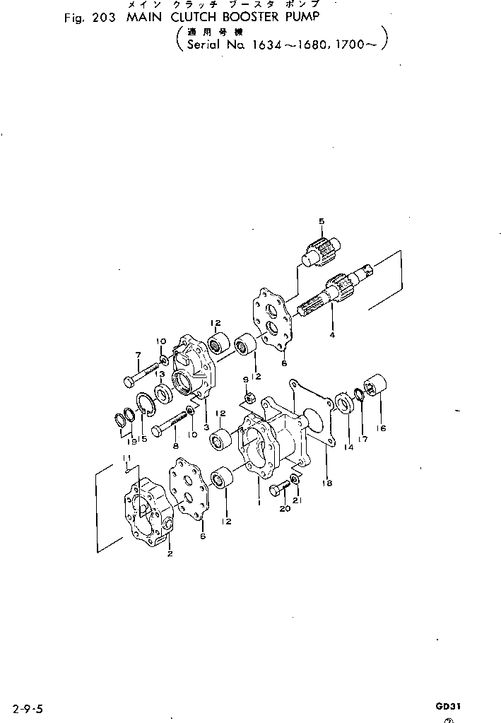 Болт 07431-11080  Komatsu