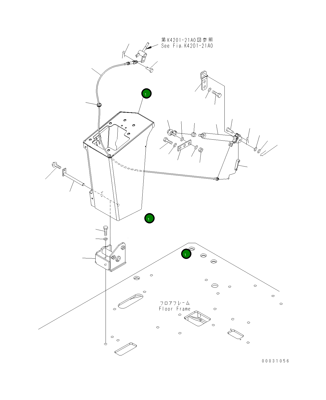 Крышка 423-V91-3140 Komatsu