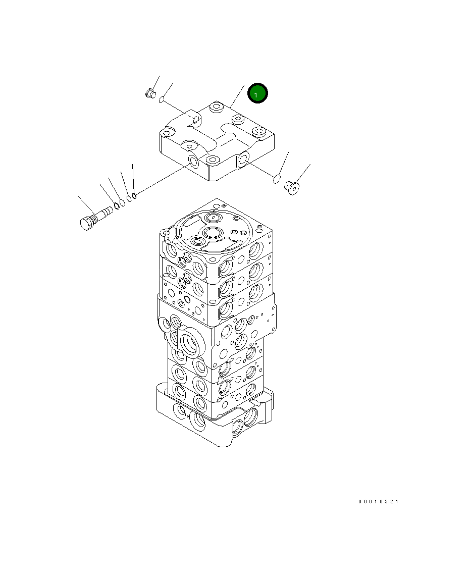 Крышка 723-26-21760  Komatsu