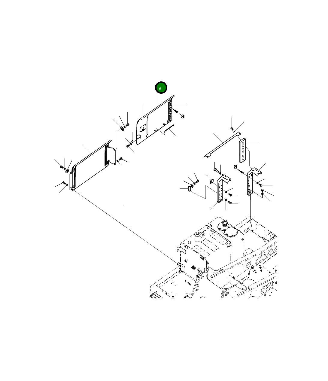 Крышка 206-54-A2981 Komatsu