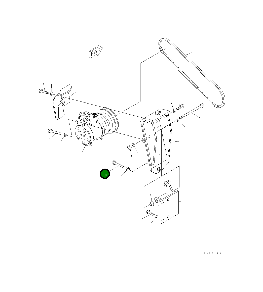 Болт 01017-51620 Komatsu