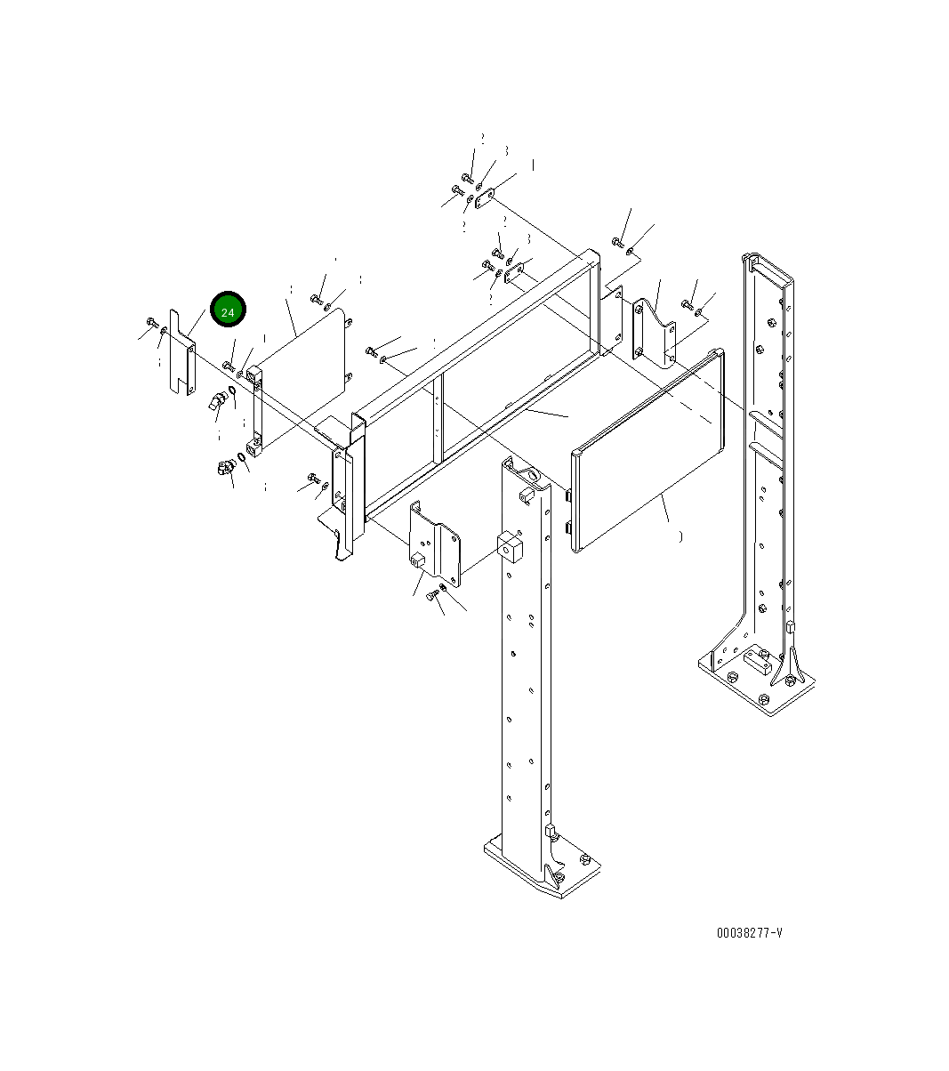 Крышка 21M-03-21550  Komatsu