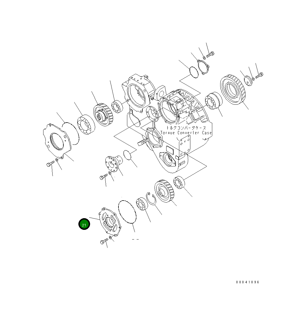 Крышка 17A-13-44480  Komatsu