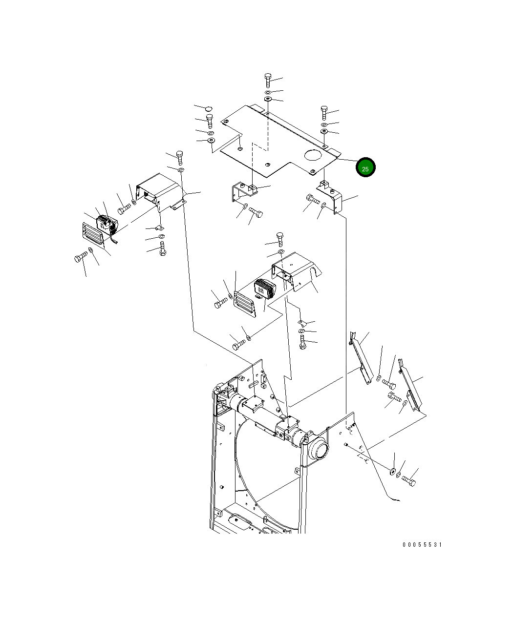 Крышка 154-54-75231 Komatsu