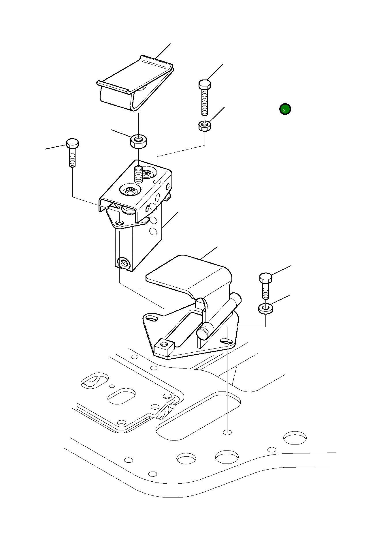 Болт 801015118  Komatsu