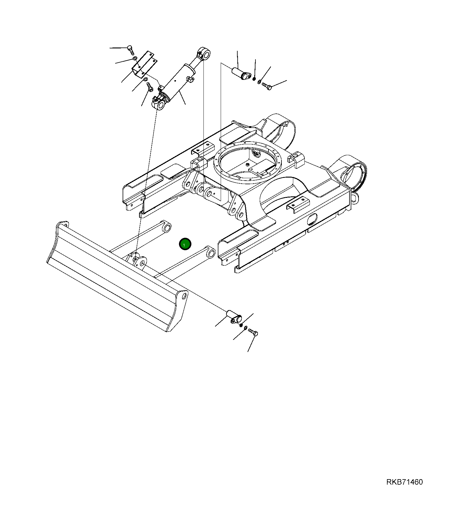 Крышка 22J-71-R5211 Komatsu