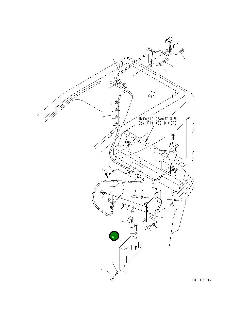 Крышка 22M-06-13330 Komatsu
