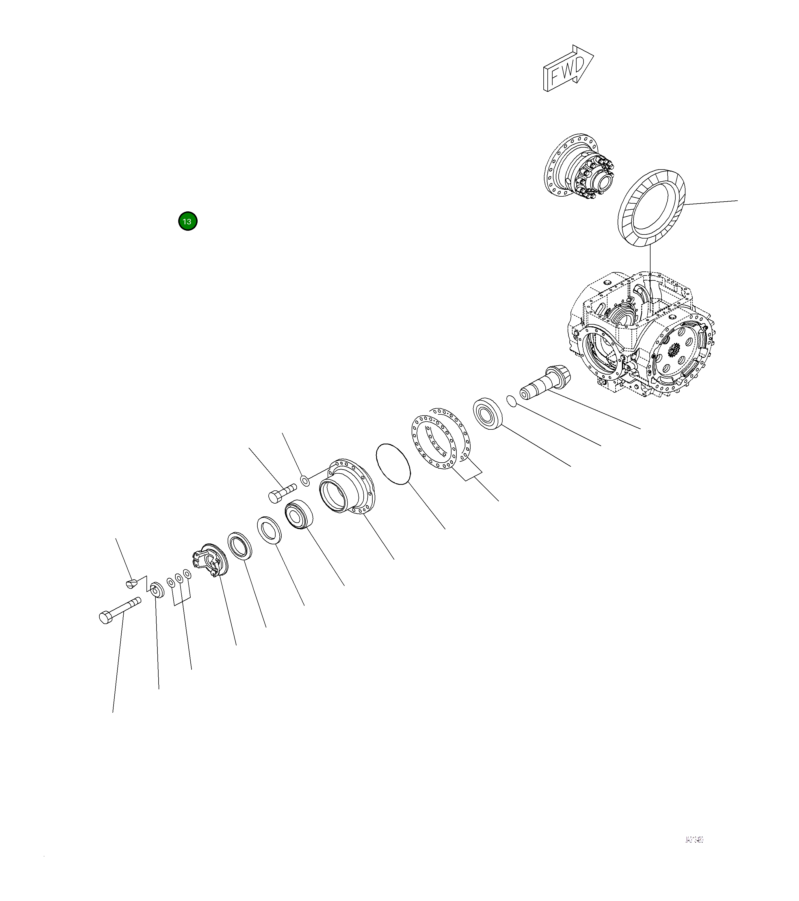 Кольцо уплотнительное (O-Ring) 07000-A5240  Komatsu