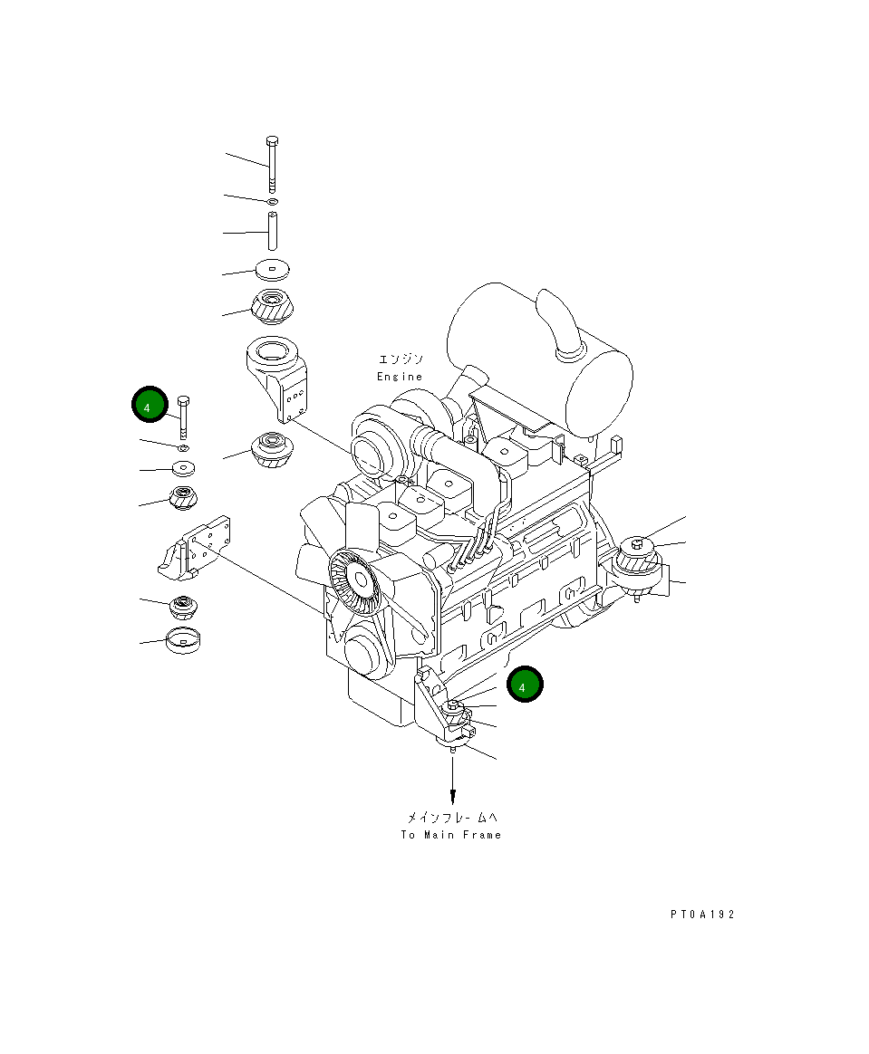Болт 13S-01-15220 Komatsu