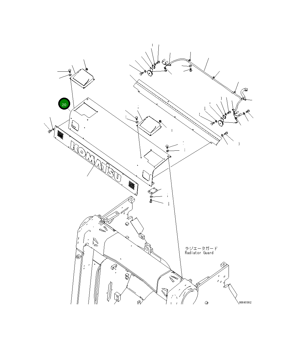 Крышка 198-54-78181 Komatsu
