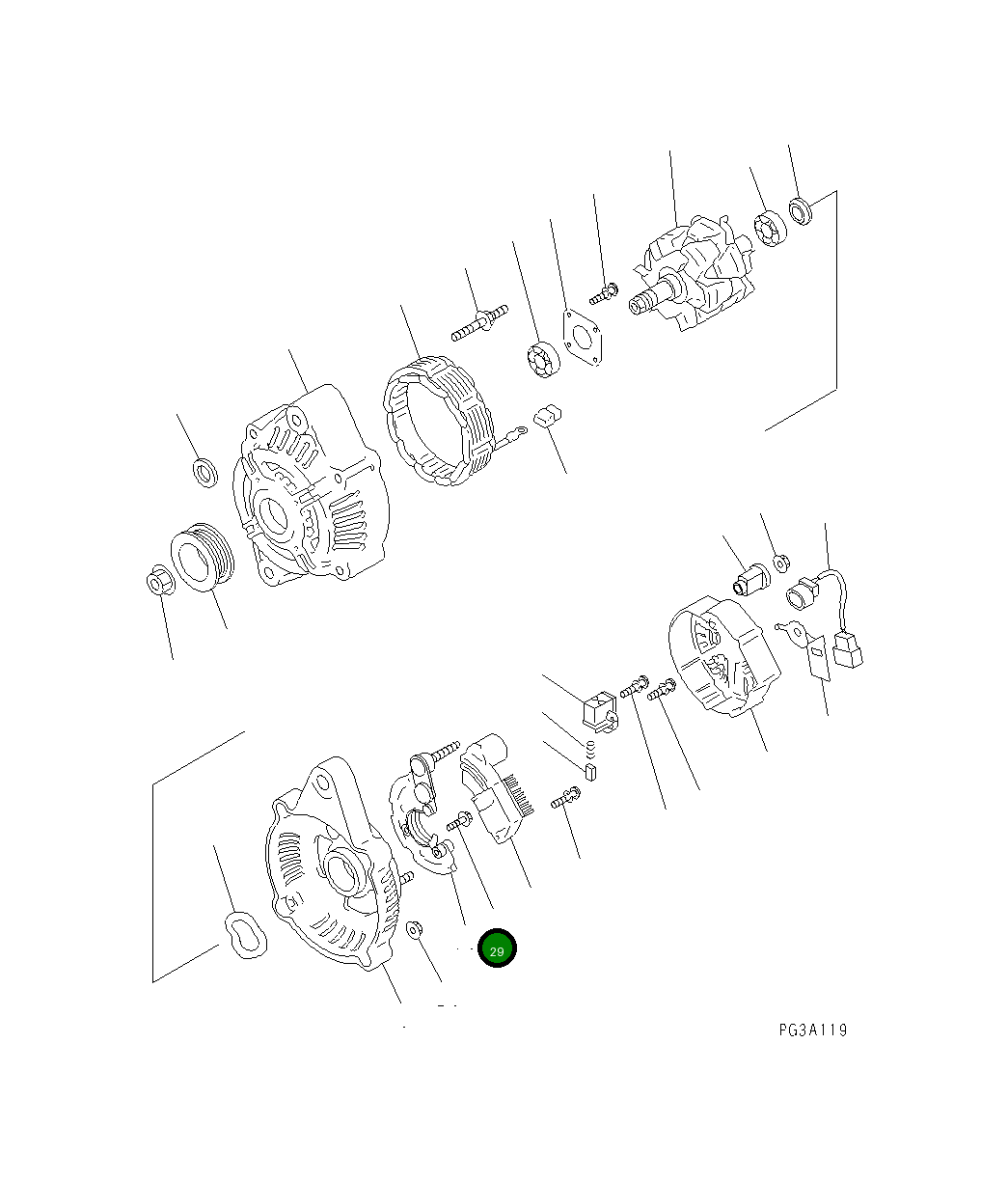 Болт ND949047-7870  Komatsu