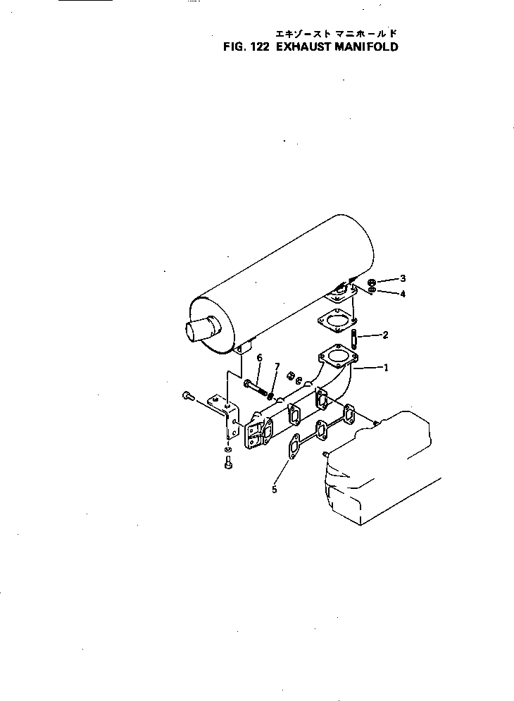 Болт YM26116-080582  Komatsu