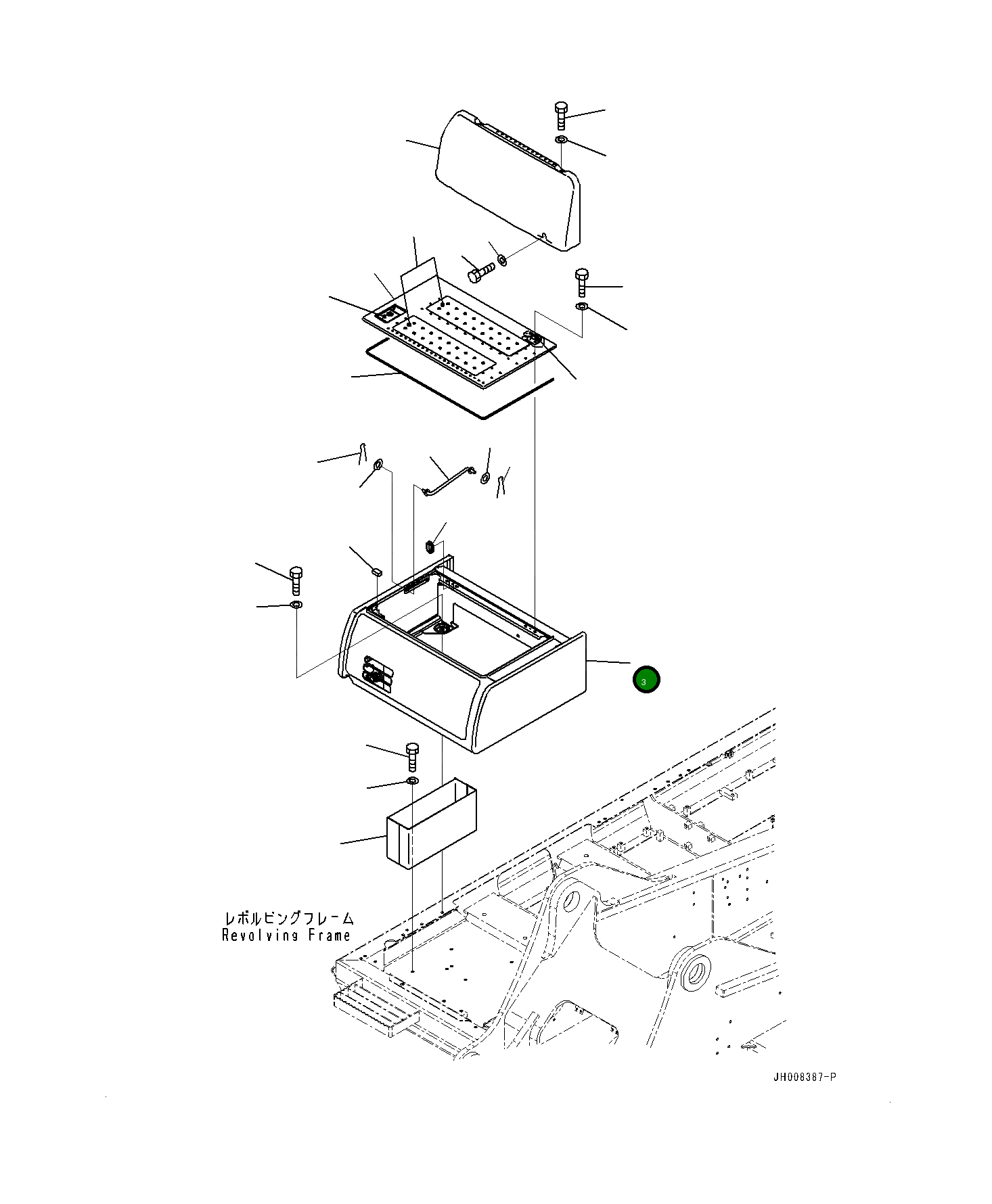 Крышка 207-54-79830 Komatsu