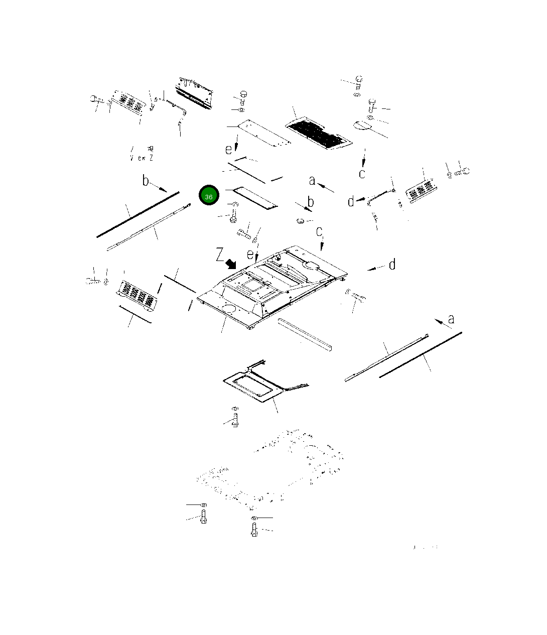 Крышка 418-54-62690  Komatsu